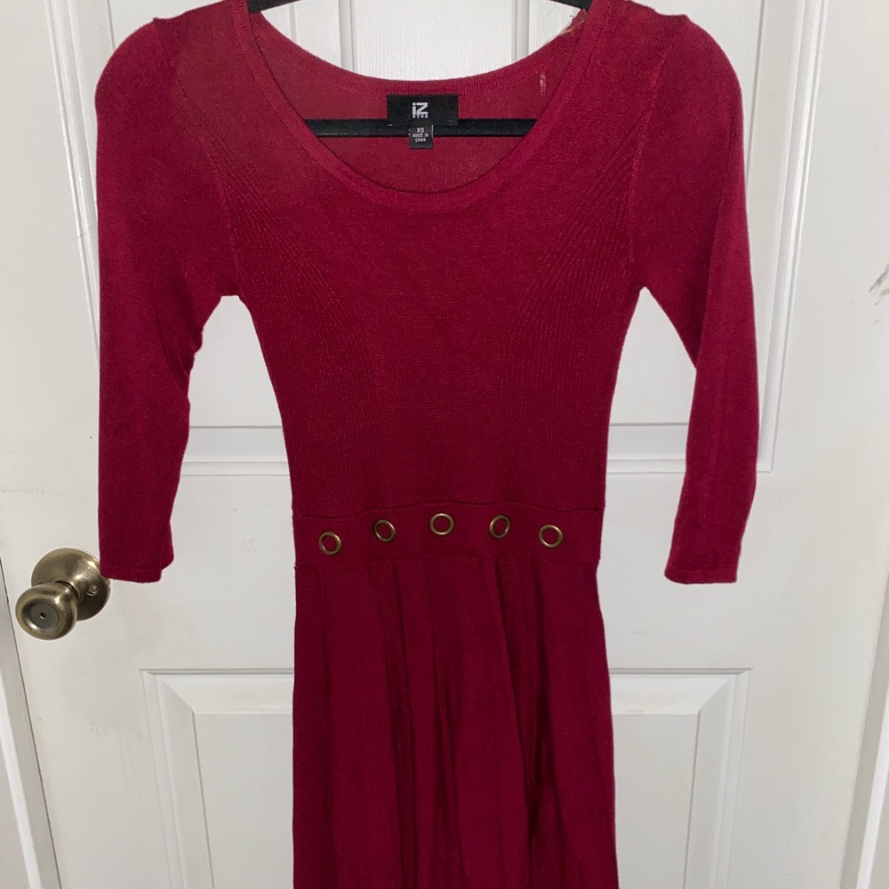 maroon dress